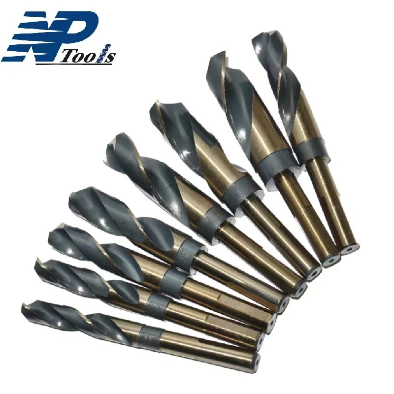 12pcs Wooden Box 1/2 Shank Sliver And Deming Drill Set